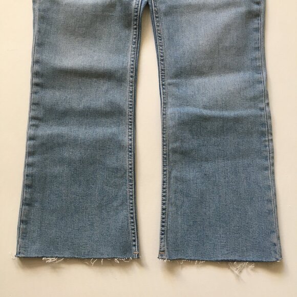 Zara High-Rise Bootcut Jean Womens 6 Raw Hem 26" Inseam Excellent - Picture 3 of 13